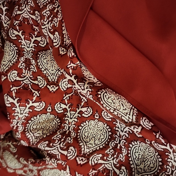 Y2K Vtg J. Crew 100% Silk Empire Waist Top Tie Spaghetti Strap Slip Midi Dress 8 - Picture 10 of 10